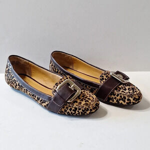 Preview International Preppy Marin Animal Print Buckle Mobwife Penny Loafers 6.5